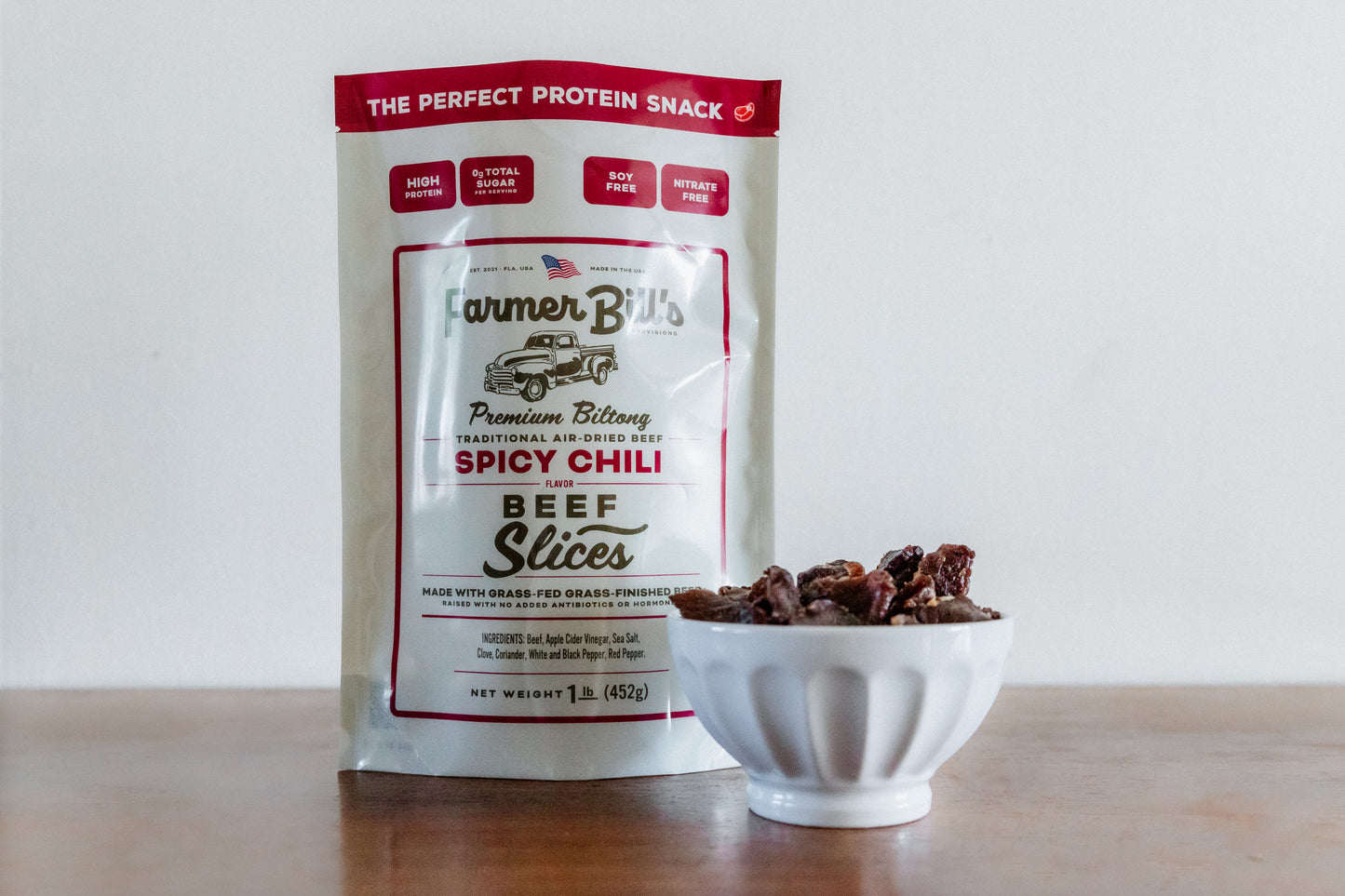 1/2 lb Sliced Chili Beef Biltong!