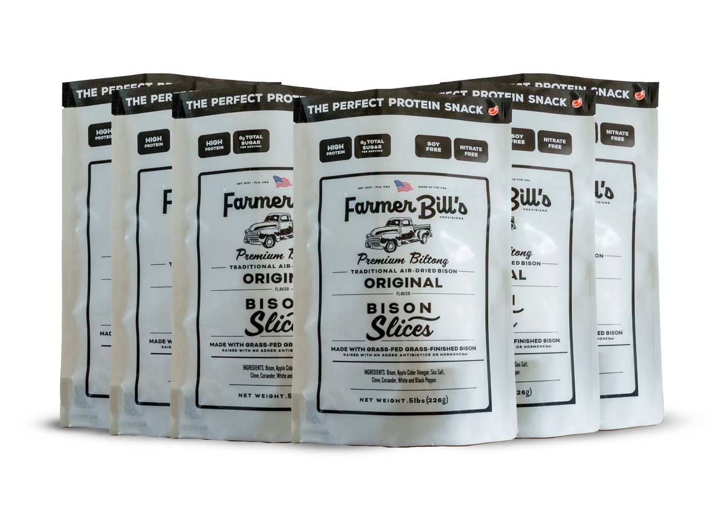 1/2 lb Sliced Original Bison Biltong