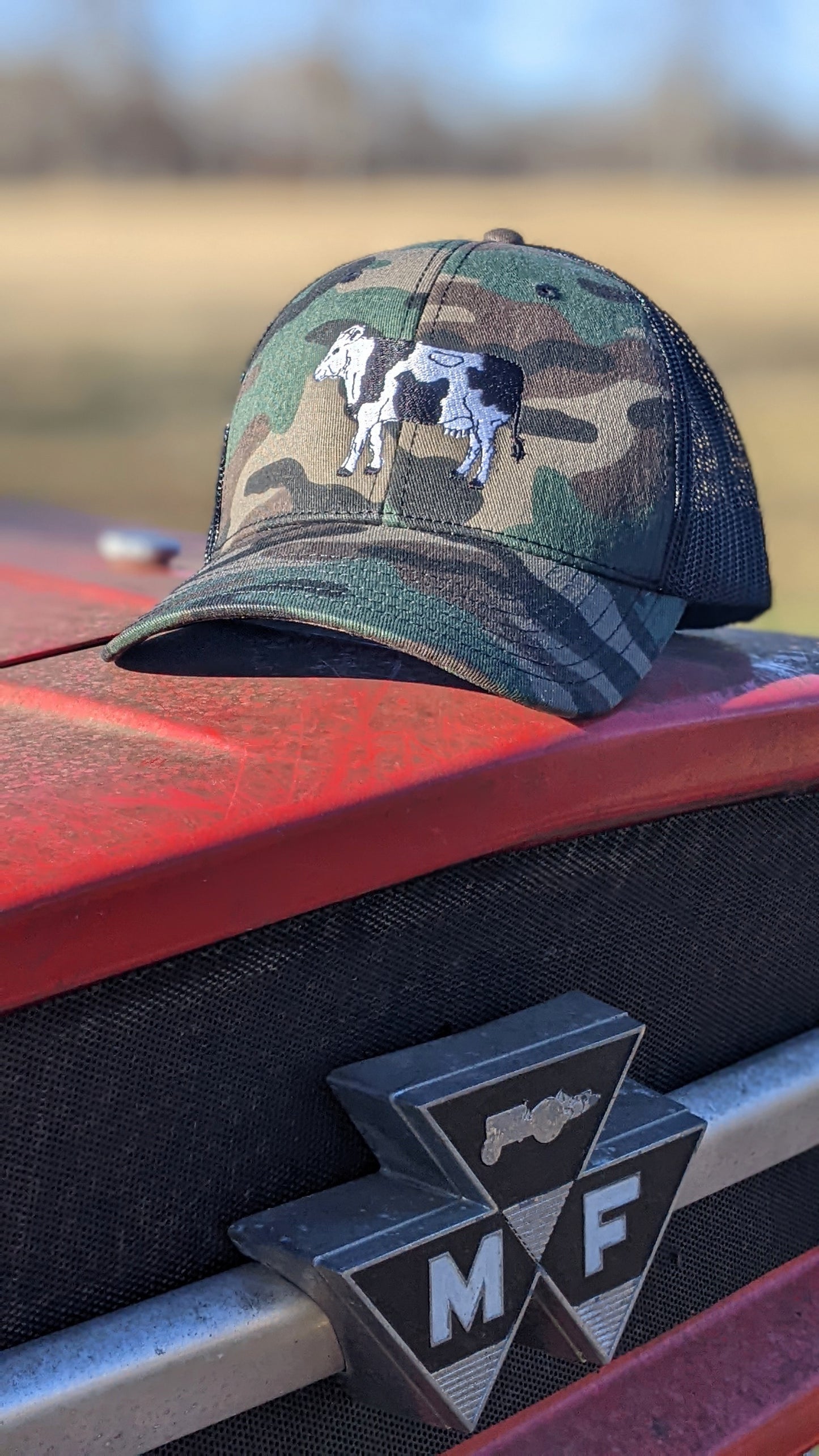 Camo Cow Trucker Hat 🐄