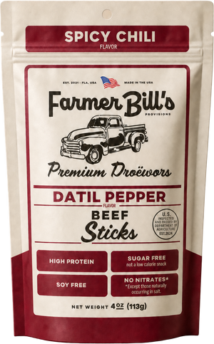 Datil Pepper Beef Sticks package