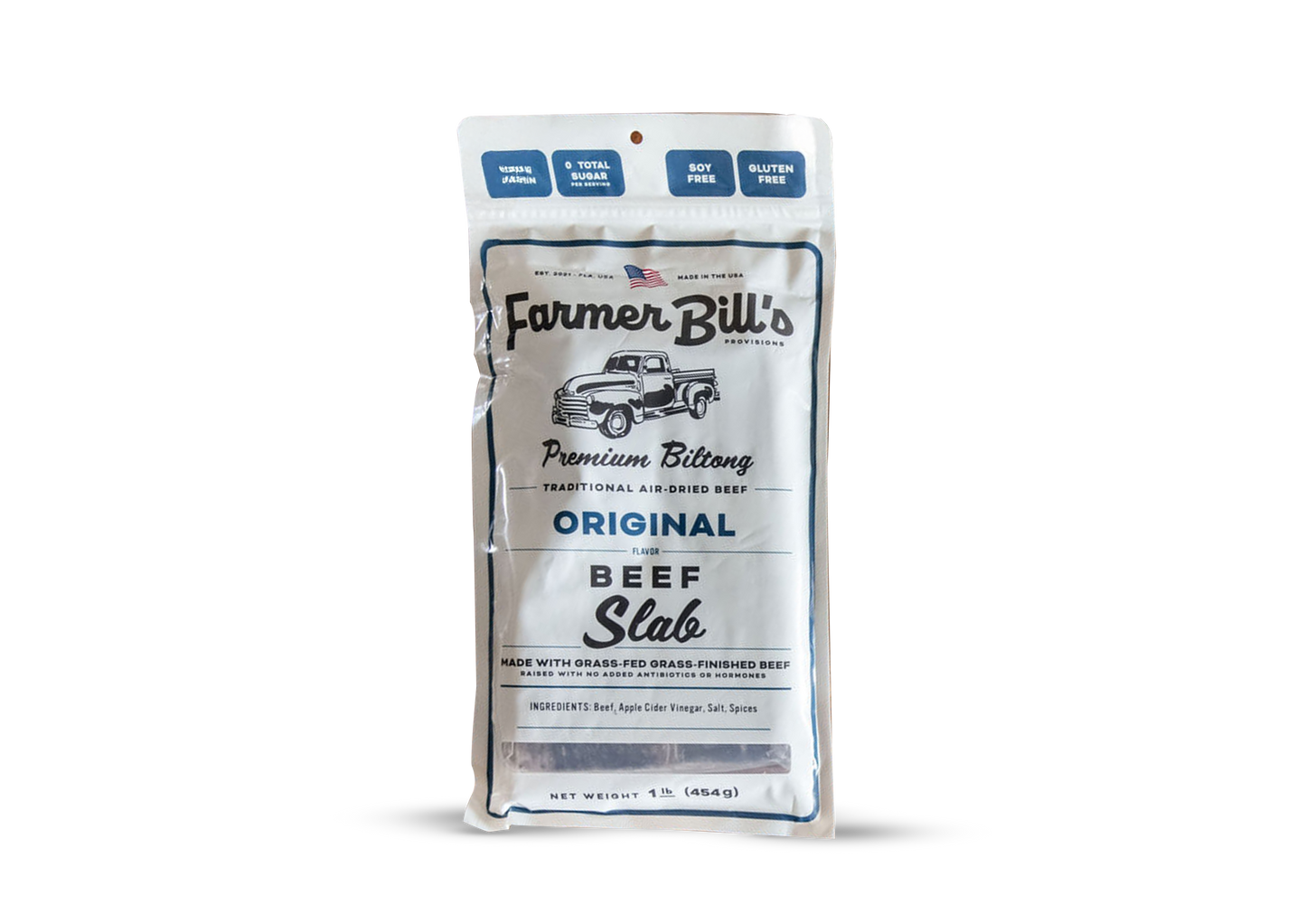 8 oz Original Beef Biltong Slab