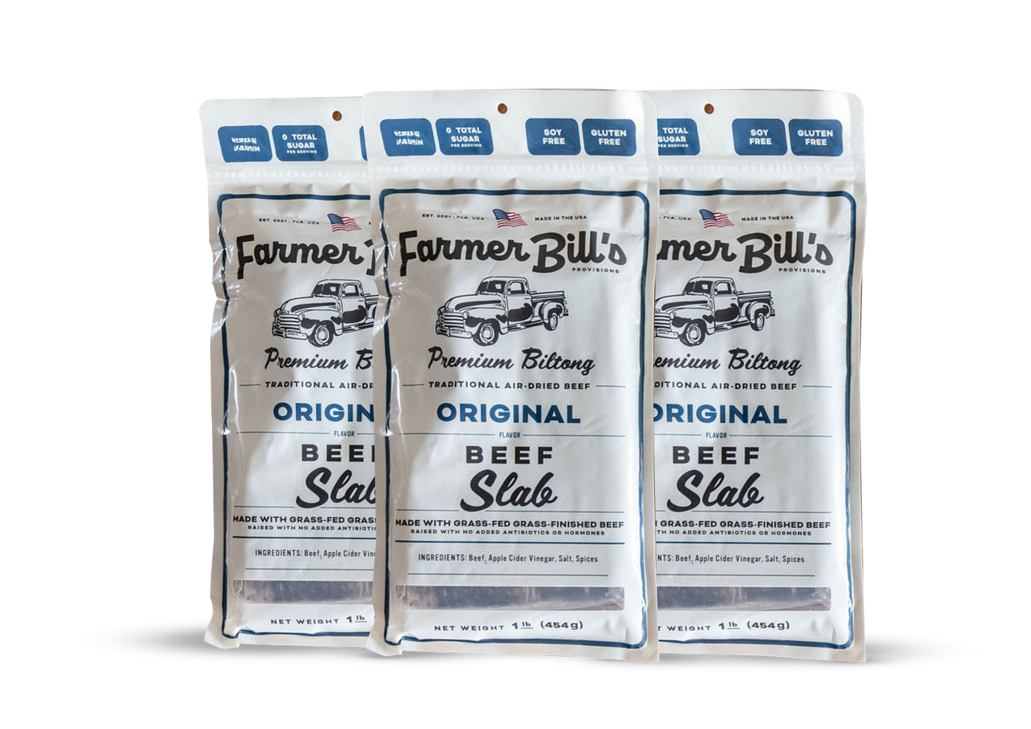 8 oz Original Beef Biltong Slab