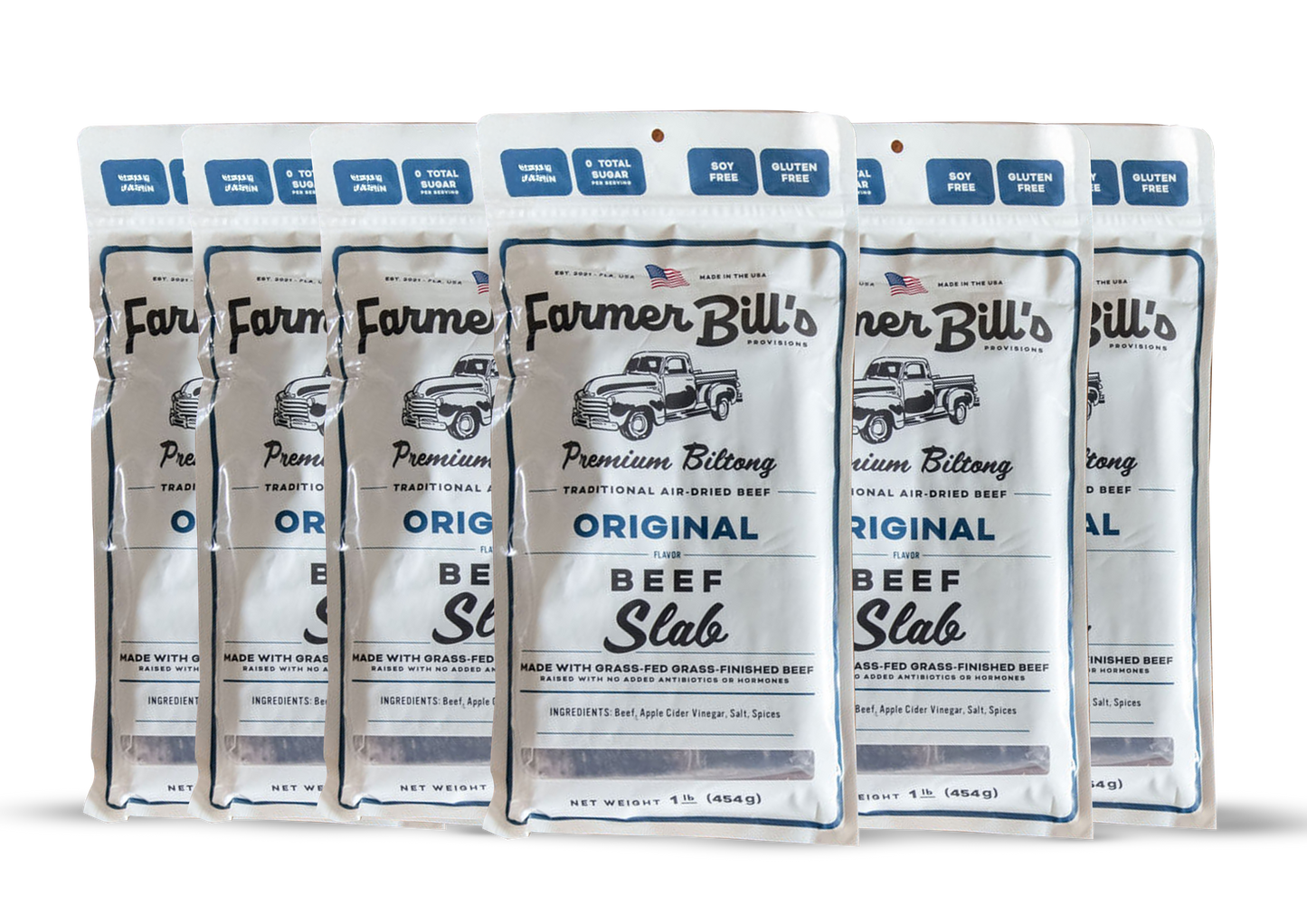 8 oz Original Beef Biltong Slab