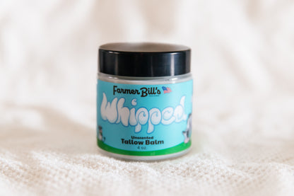 Whipped Unscented Grass-fed Tallow Balm 4 oz!
