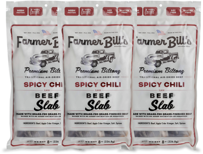 8 oz Spicy Chili Beef Biltong Slab