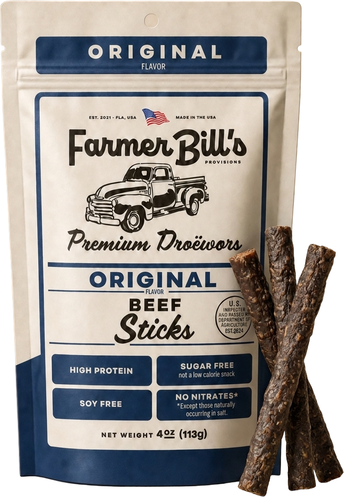 Farmer Bill's Original Beef Sticks with loose sticks