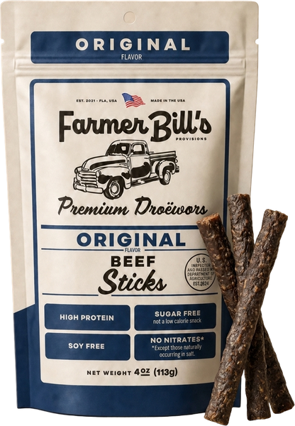 Farmer Bill's Original Beef Sticks with loose sticks