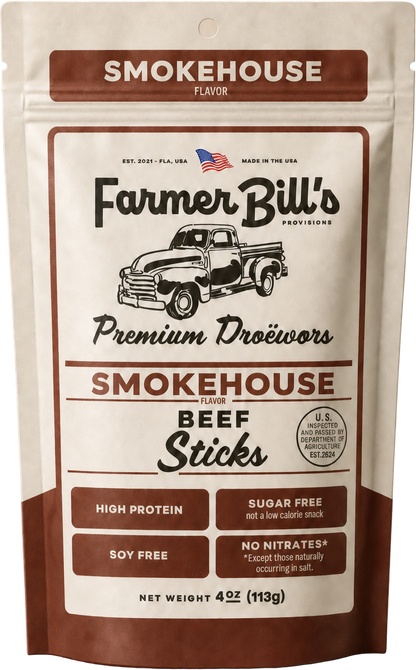 Farmer Bill's Smokehouse Beef Sticks package