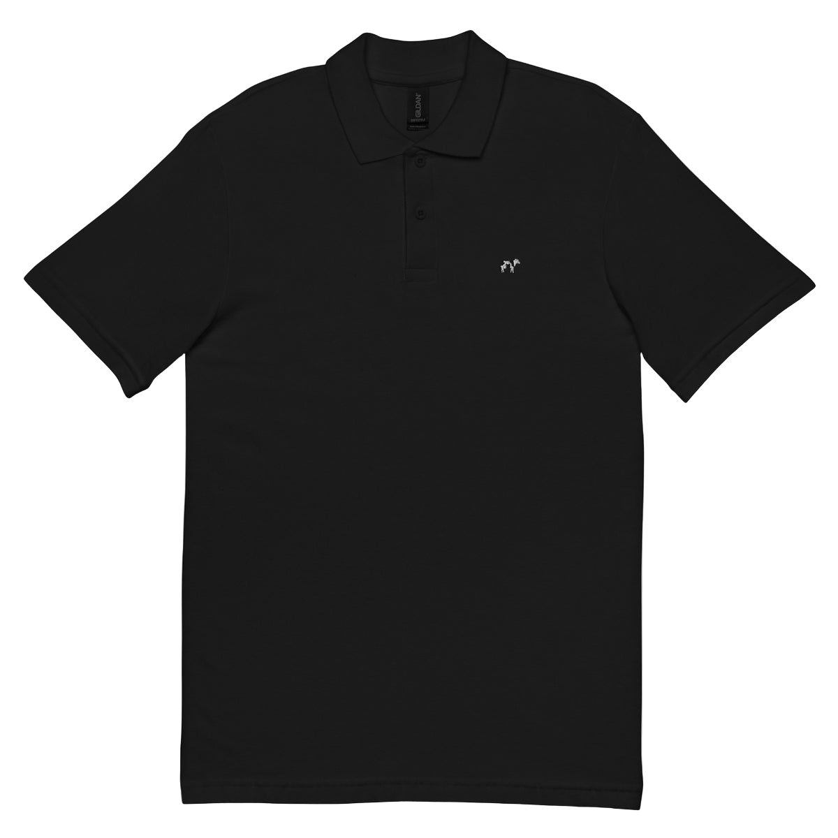 Holstein Cow Polo 🐄 100% Cotton — Black
