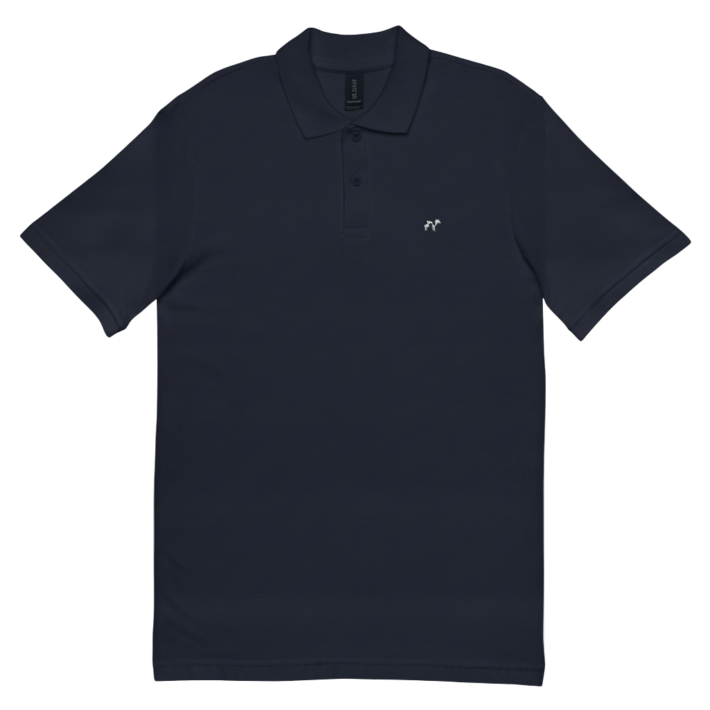 Holstein Cow Polo 🐄 100% Cotton — Navy