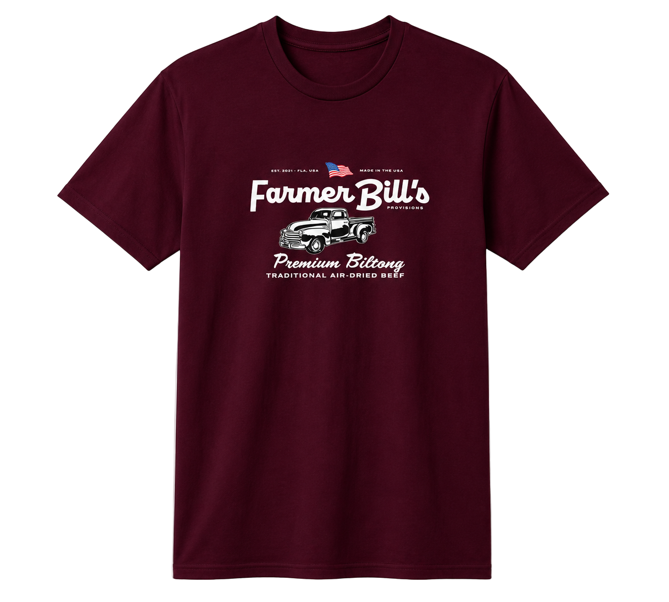 Classic Tee 🇺🇸 (100% Cotton) — Maroon